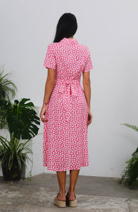 Jonie Dress - Pink Daisies