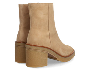 Beige Suede Boots
