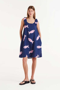 Fish Print Dress