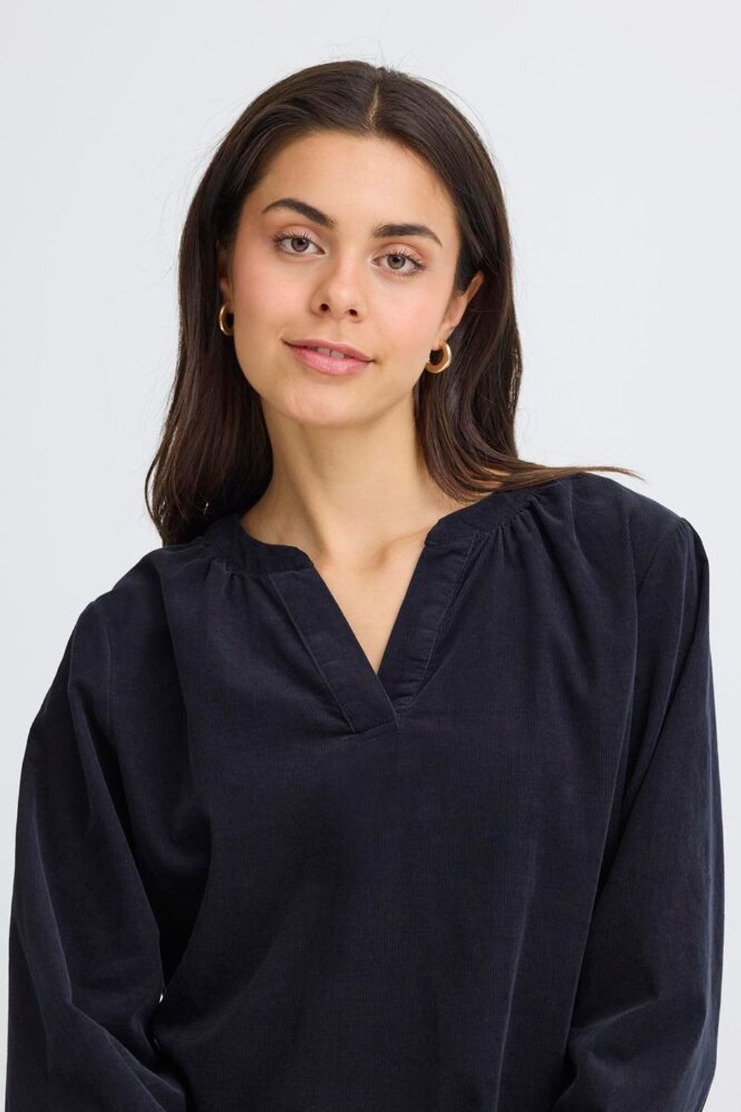 Frcory Corduroy Blouse - Navy