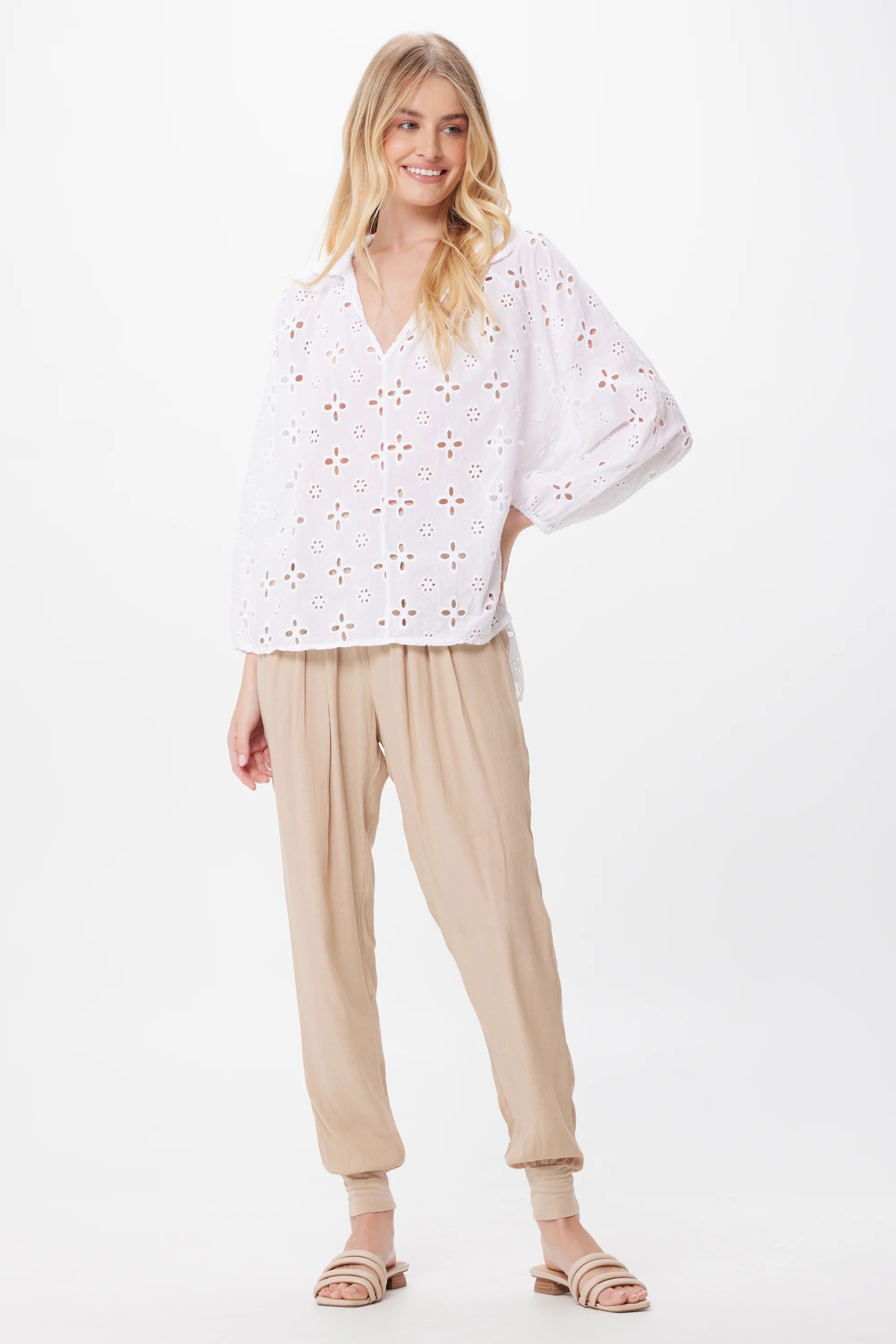 Peony Broderie Blouse