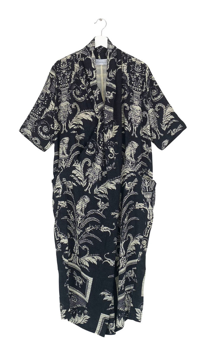 Rachel Dress - Damask Black