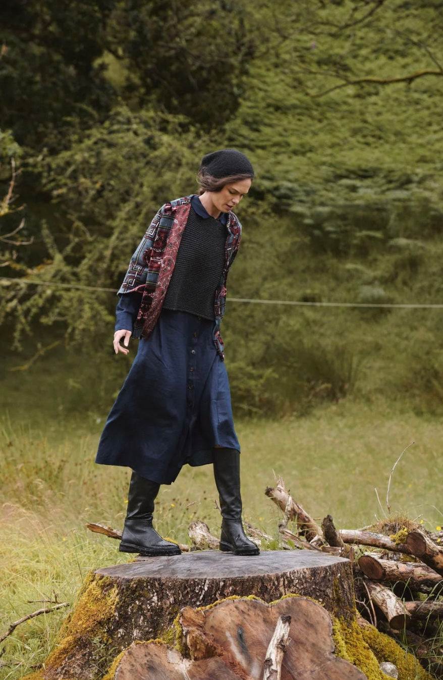 Velvet Jacket - Ginger Jar Grey