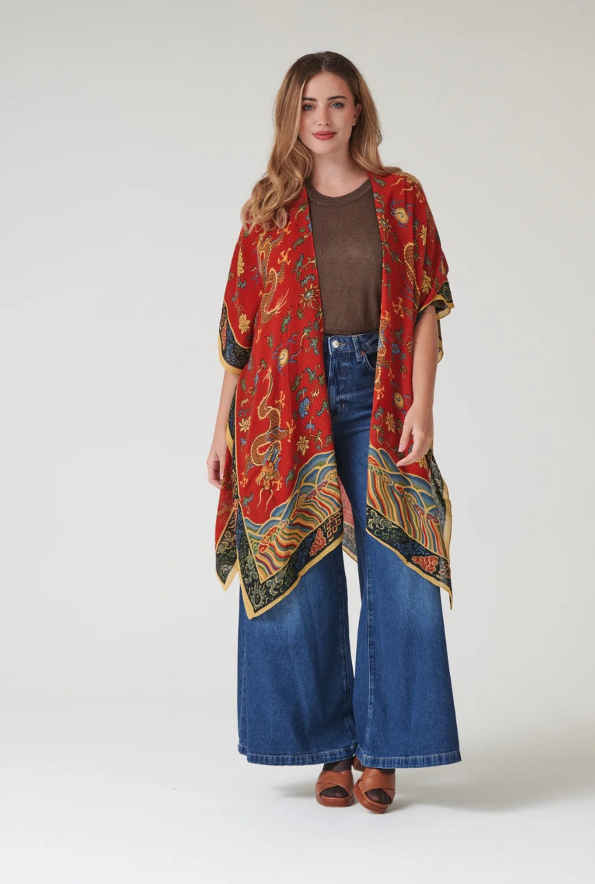 Wool Throwover - Dragon Rust