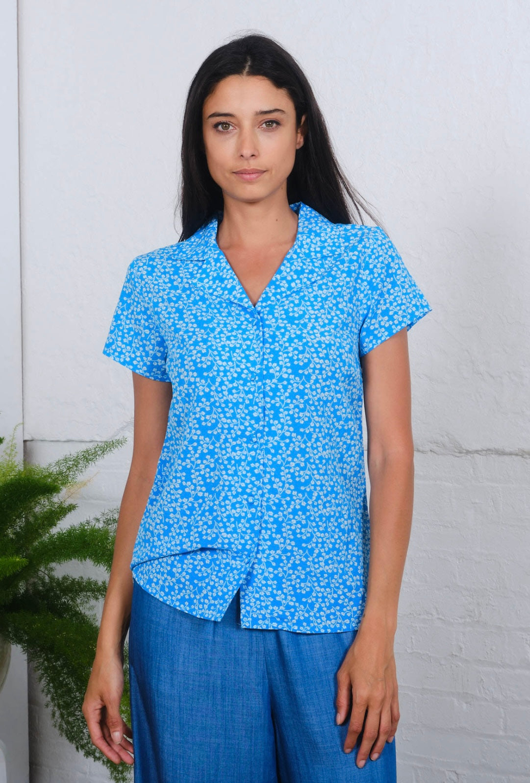 Ella Blouse - Sprig Print