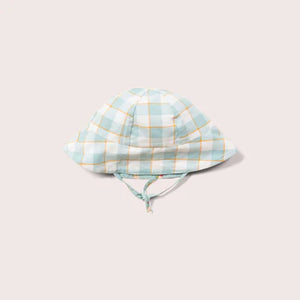 Birds/Check Reversible Sunhat