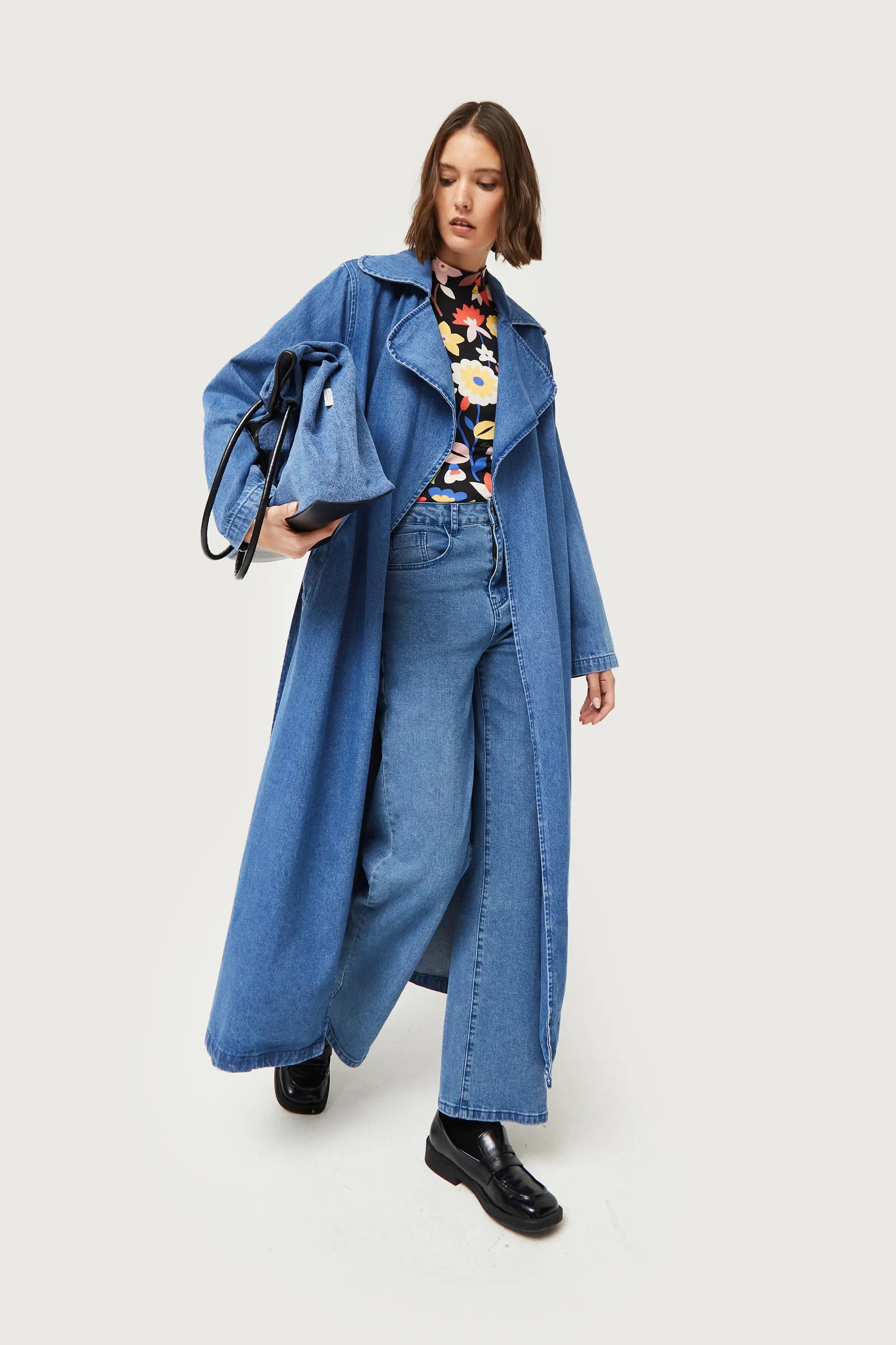 Denim Trench Coat