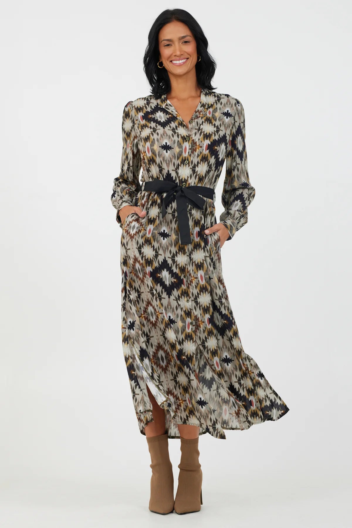 Keyli Print Shirtdress