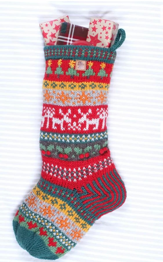 Reindeer Christmas Stocking