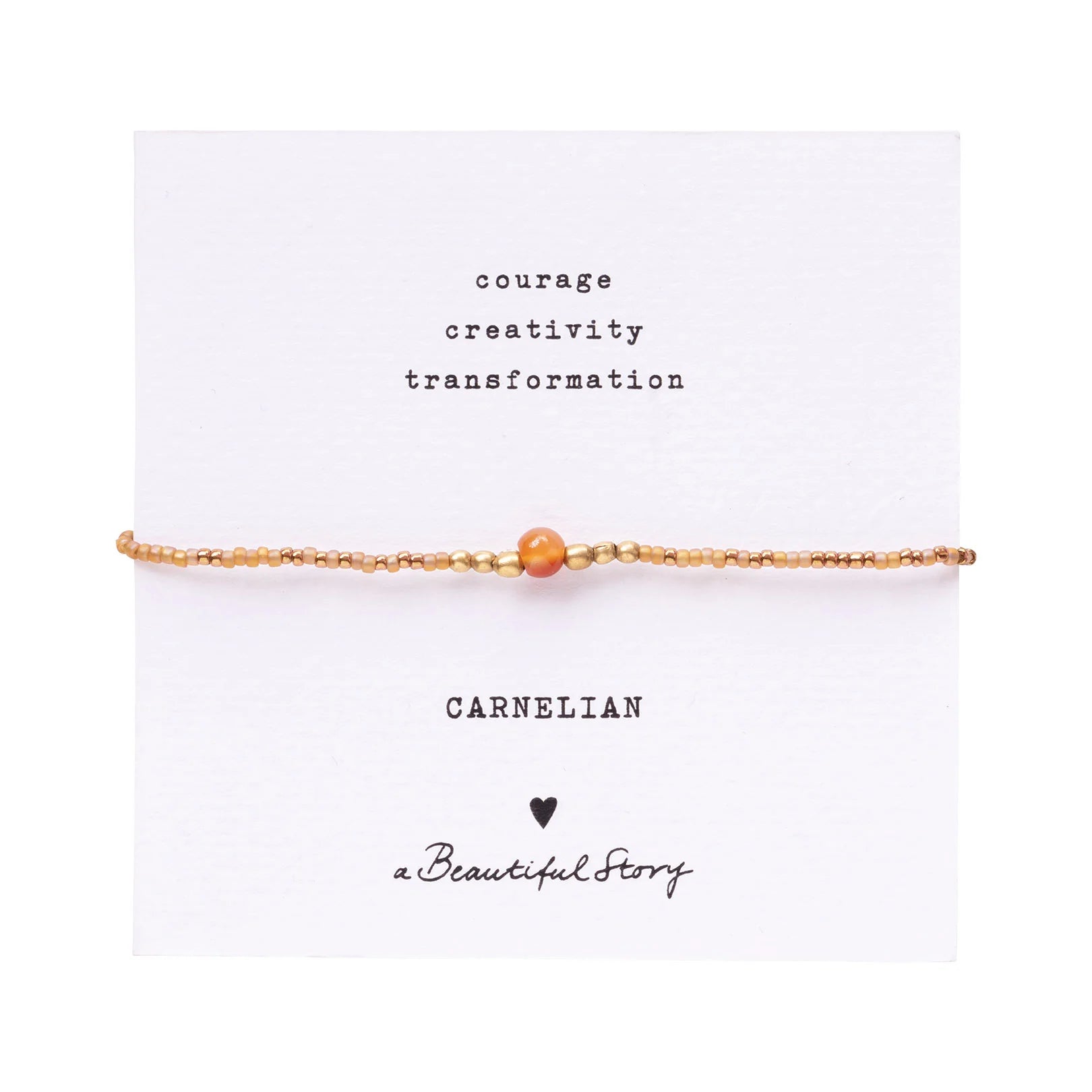 Iris Card Bracelet - Carnelian