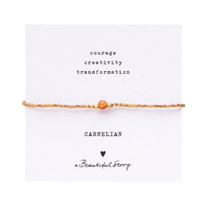 Iris Card Bracelet - Carnelian