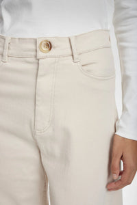 Nululu Cropped Pants - Stone