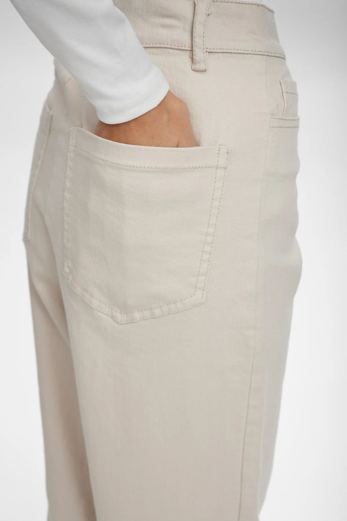 Nululu Cropped Pants - Stone