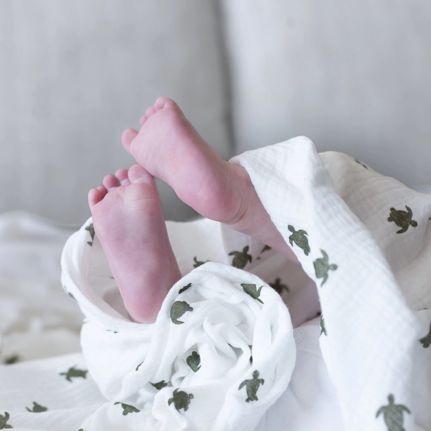 Muslin Swaddle - Turtle Print