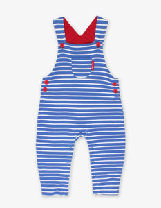 Stripe Dungarees - Blue