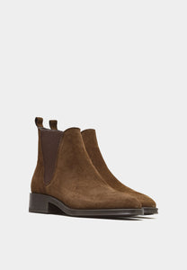 Brown Suede Ankle Boots