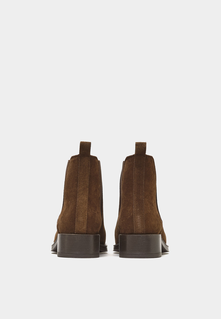 Brown Suede Ankle Boots
