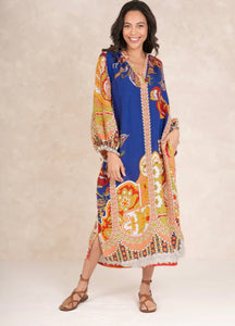 Raglan Dress - Carnival Cobalt
