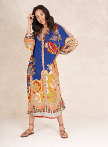 Raglan Dress - Carnival Cobalt
