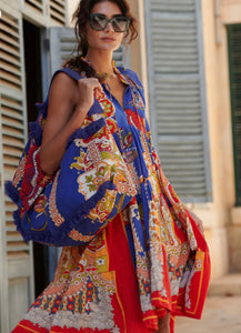 Frill Dress - Carnival Cobalt