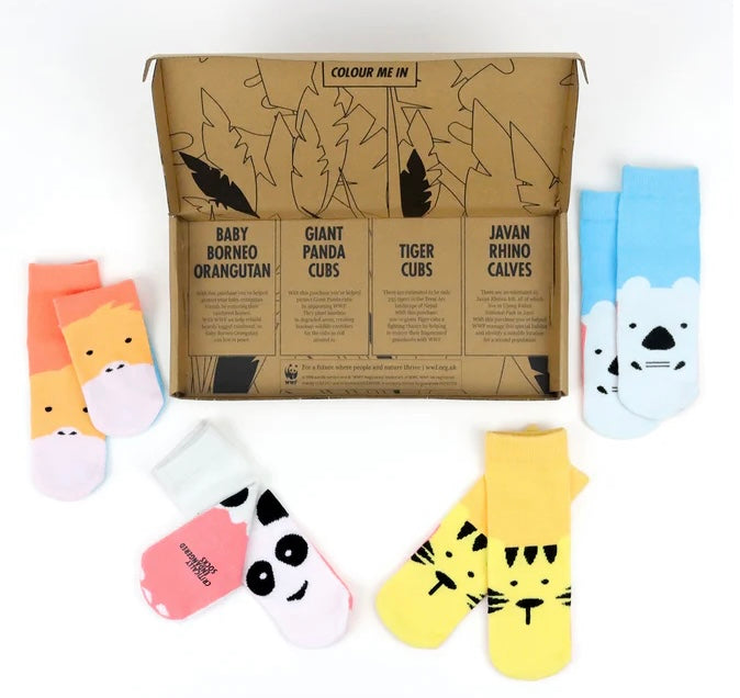 Endangered Species Socks - Land Animals