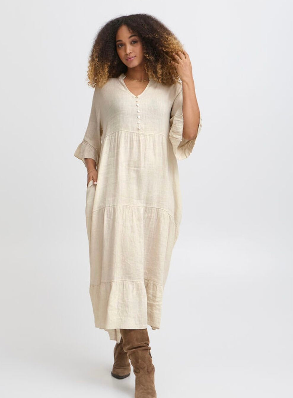 SBFontonelle Midi Dress - Sandshell