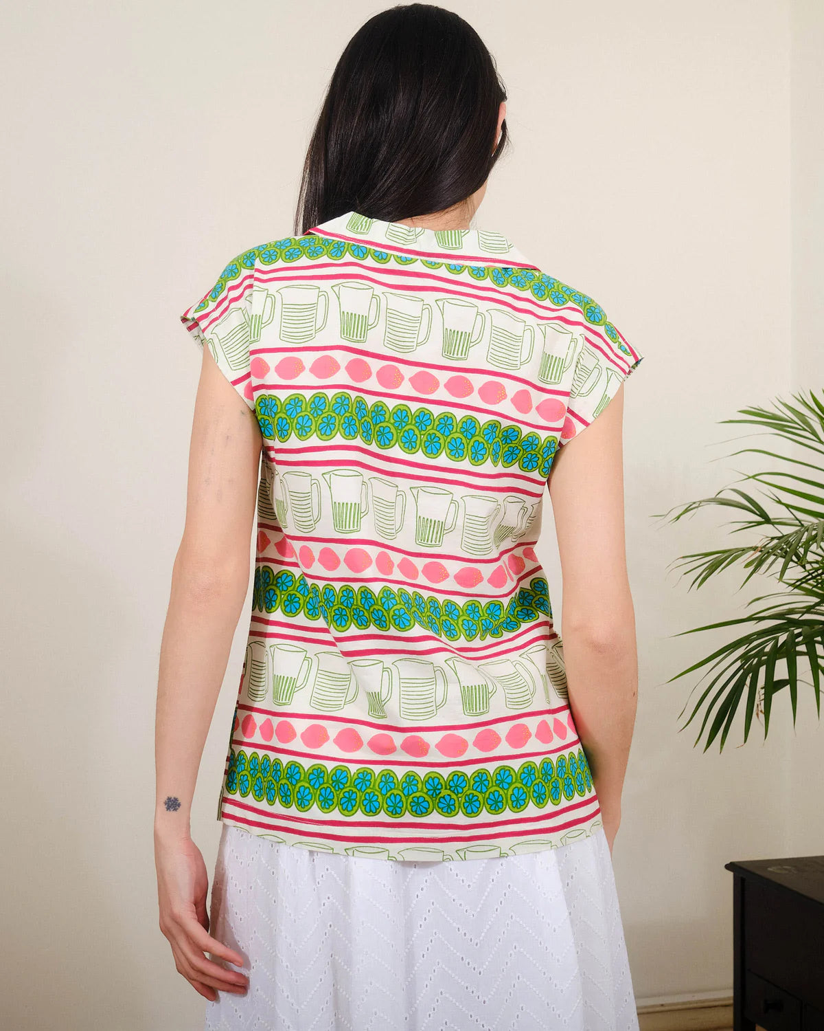 Phyllis Top - Lemonade Print