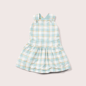 Checkered Pinafore Dress
