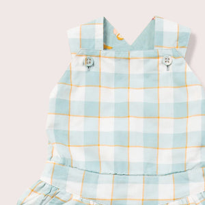 Checkered Pinafore Dress
