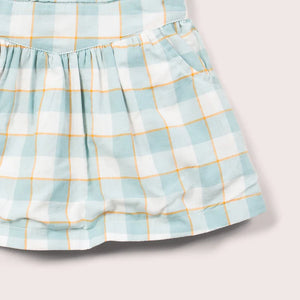 Checkered Pinafore Dress