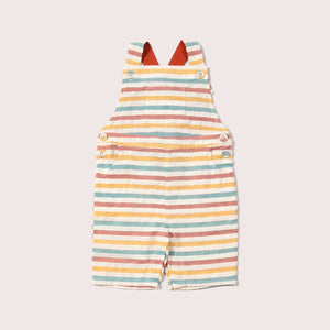 Walnut Striped Seersucker Dungarees