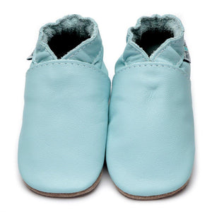 Leather Baby Shoes - Baby Blue