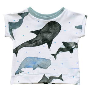 Organic Cotton Tee - Whales