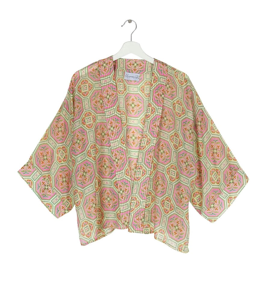 Kimono - Vintage Tiles Pink