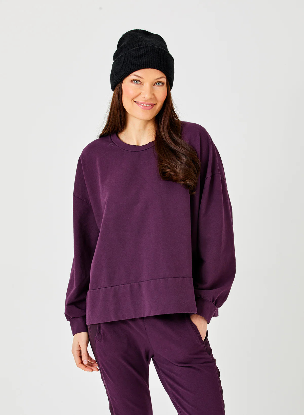 Marta Sweatshirt - Eggplant