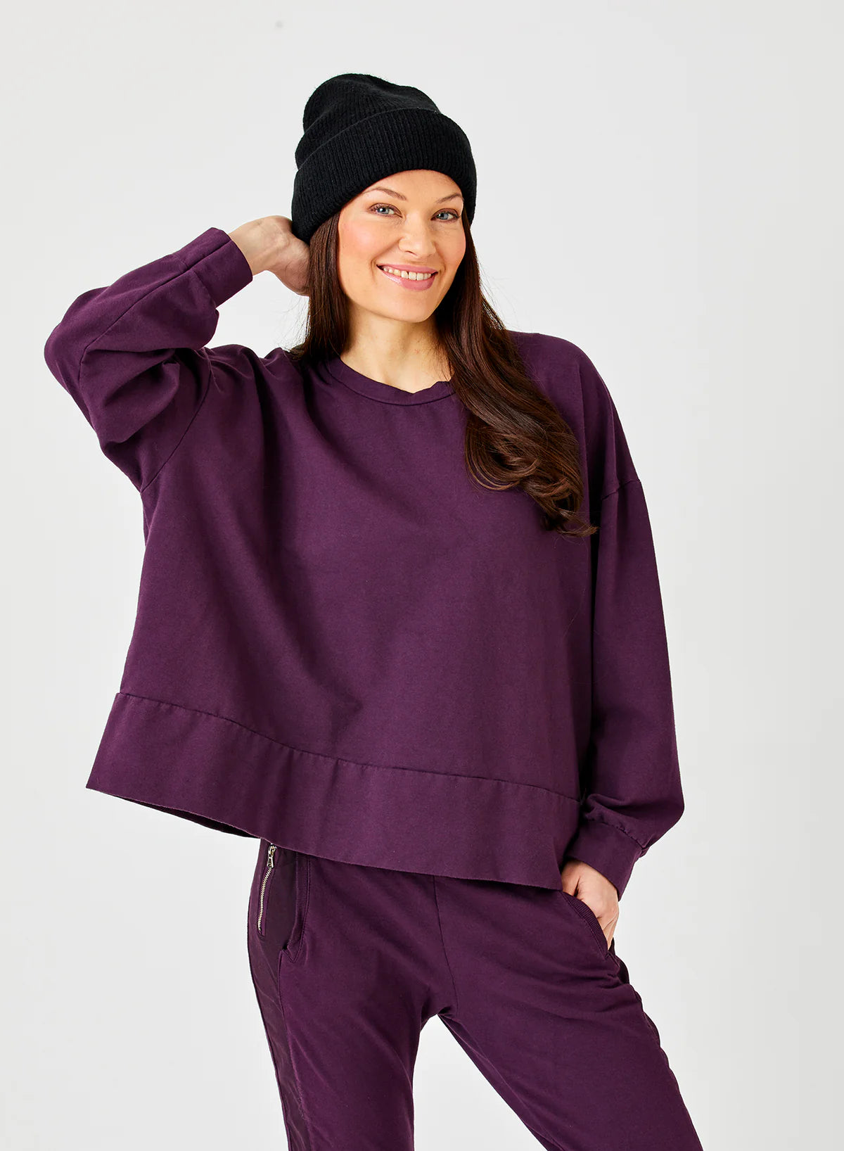 Marta Sweatshirt - Eggplant