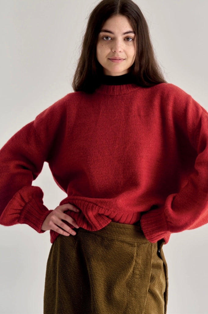 Paloma Lambswool Jumper - Red