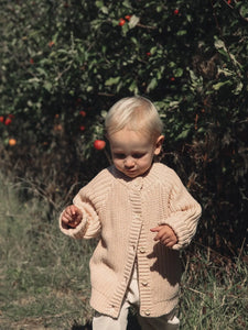 Chunky Organic Cotton Cardi - Nude