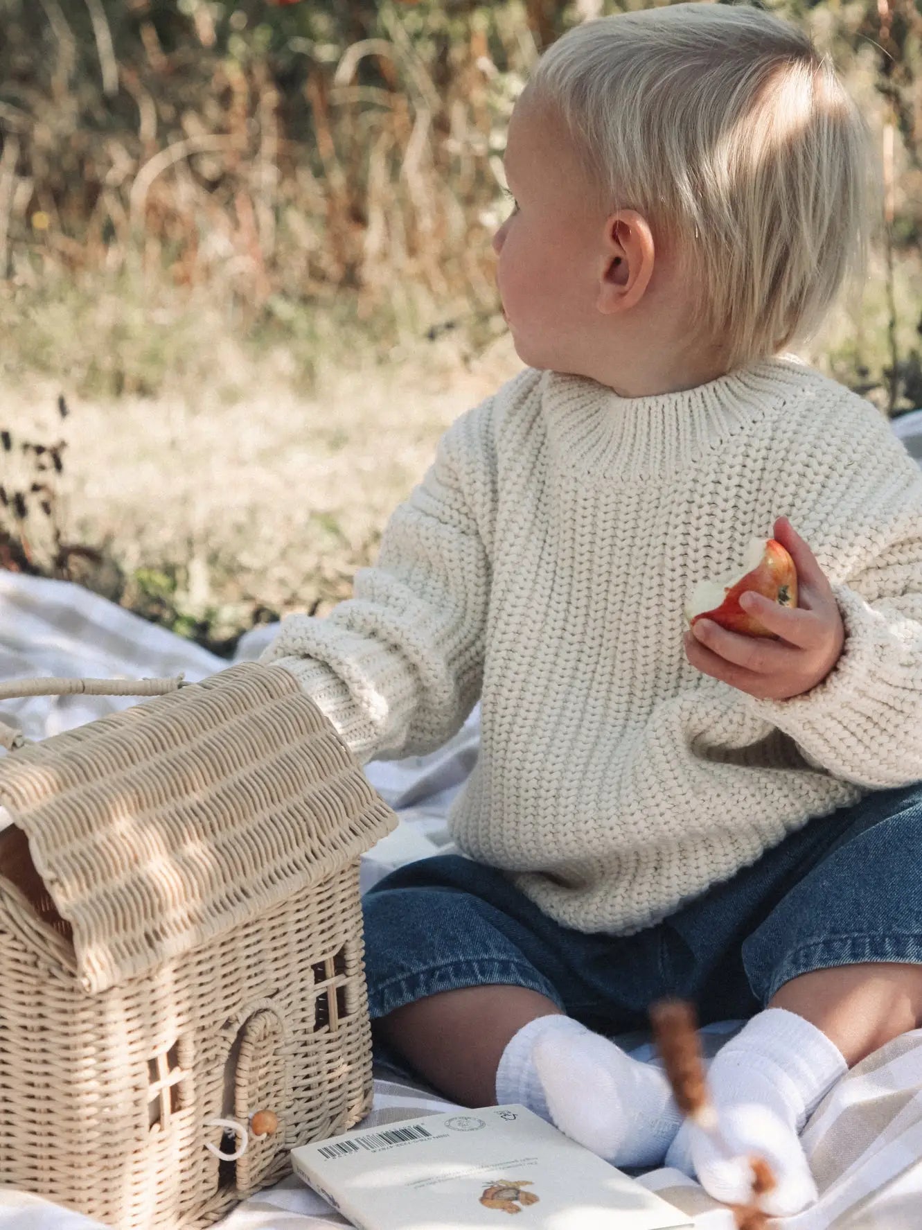 Chunky Organic Cotton Jumper - Cream