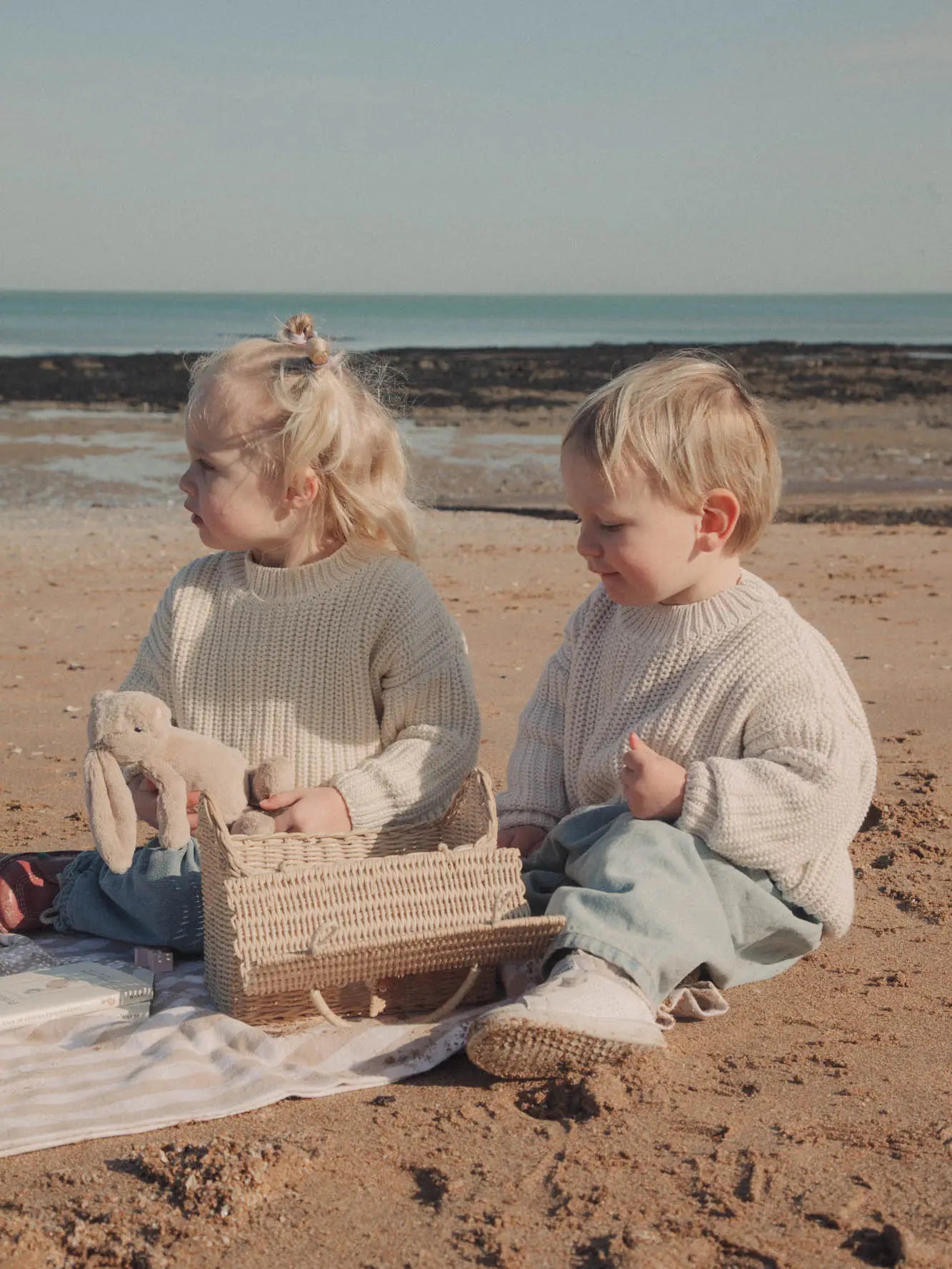 Chunky Organic Cotton Jumper - Cream