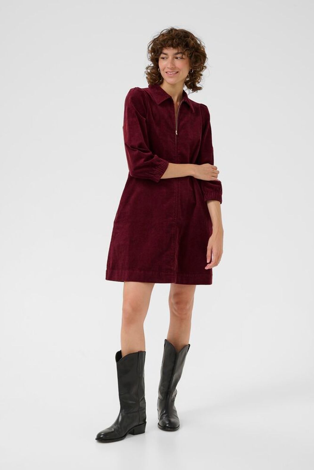 Eyvor Corduroy Dress - Tawny Port