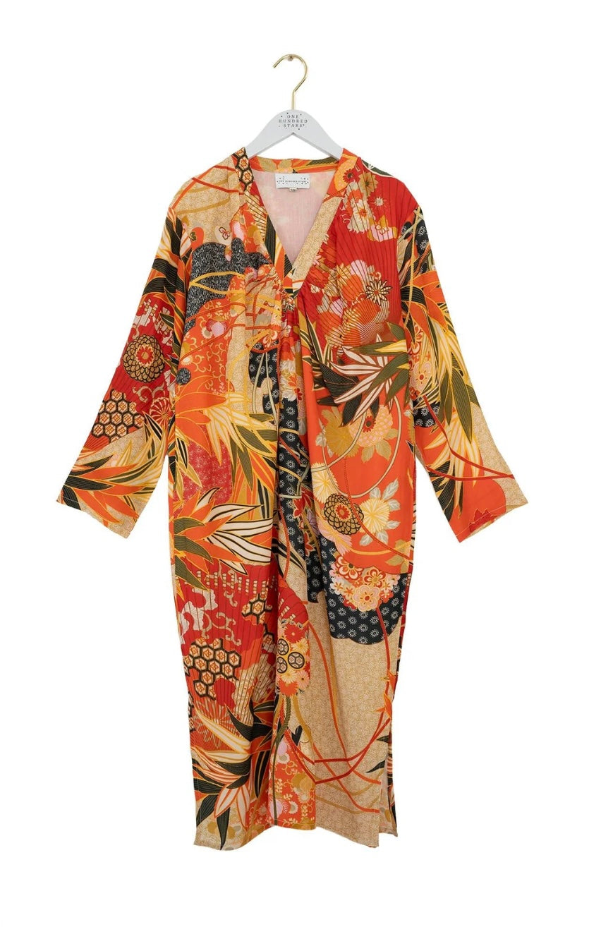 Midi Dress - Fans Scarlet