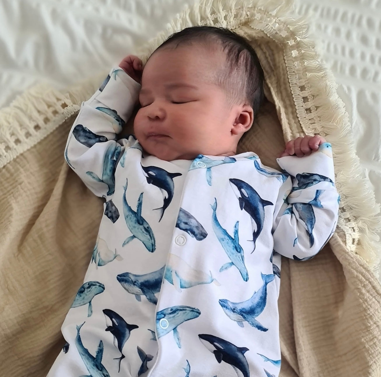 Whale Print Sleep Suit