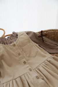 Soft Corduroy Dress - Beige