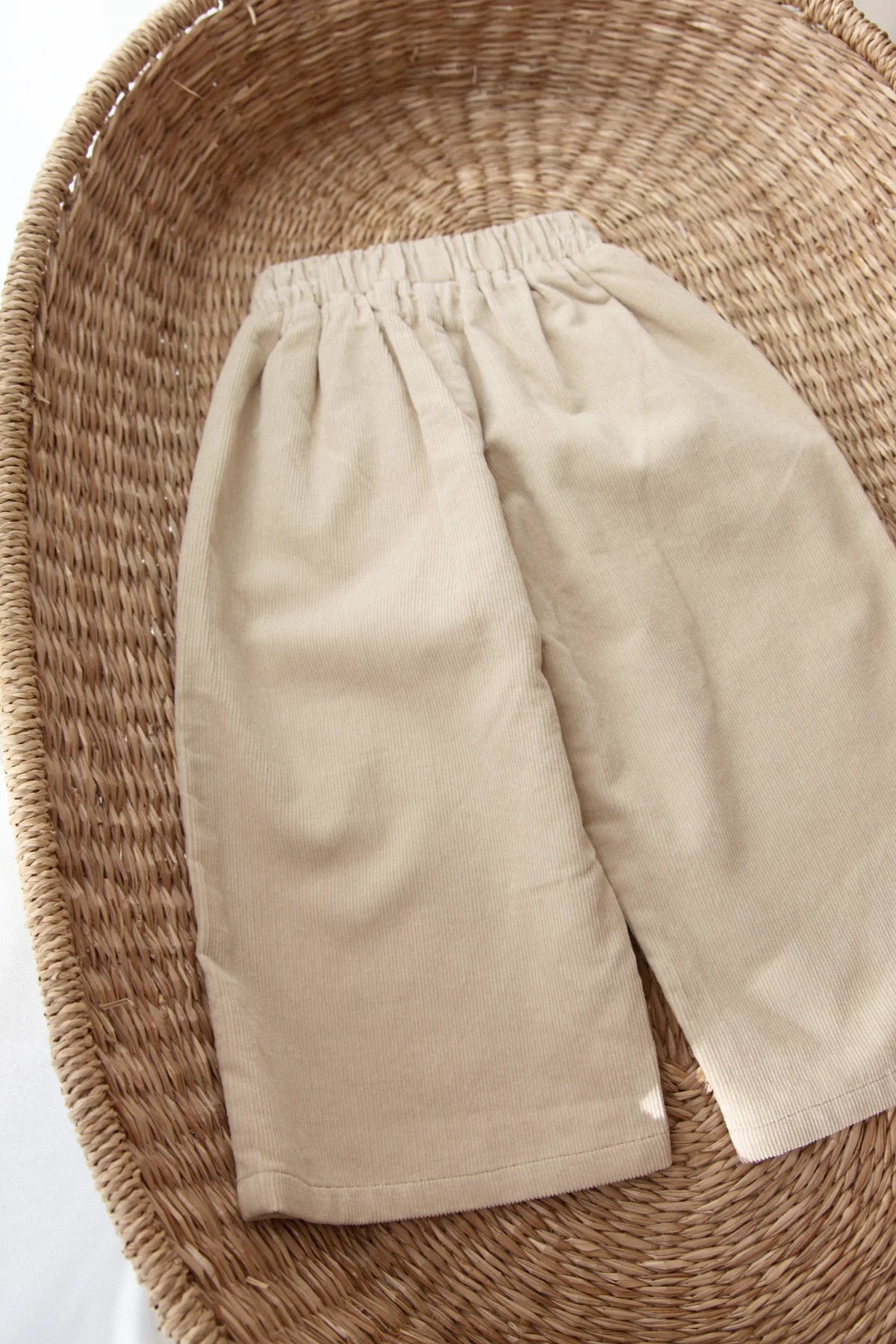 Corduroy Frill Pockets Trousers