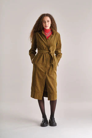 Hariti Corduroy Dress - Olive