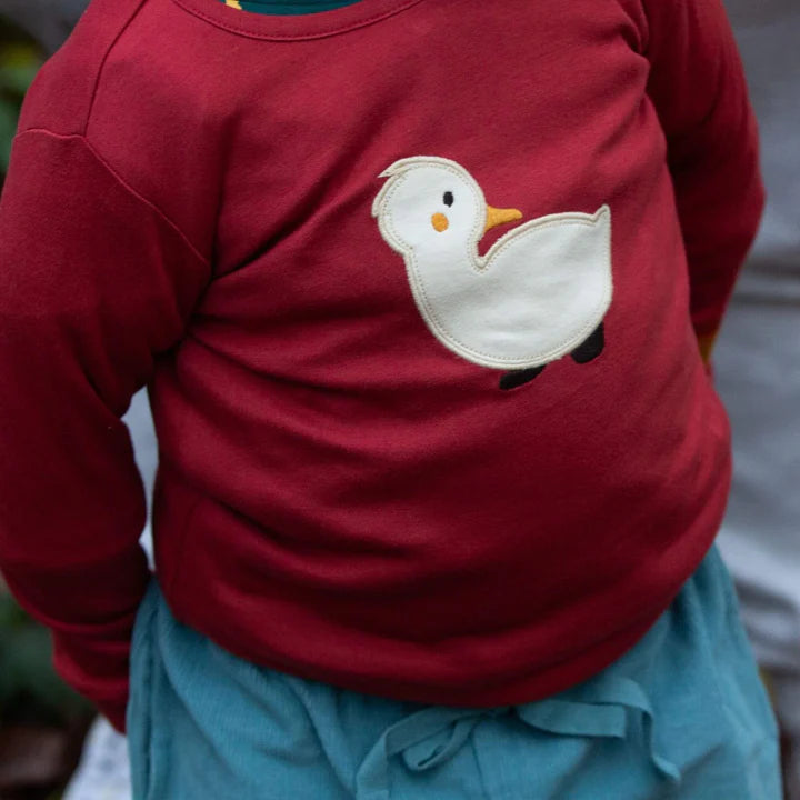 Long Sleeve Tee - Duckling Appliqué