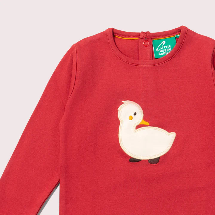 Long Sleeve Tee - Duckling Appliqué