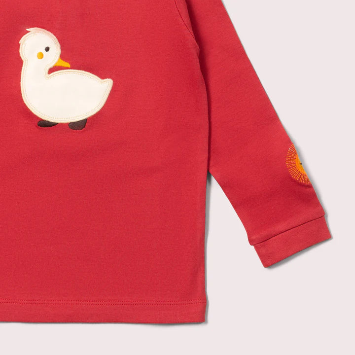 Long Sleeve Tee - Duckling Appliqué