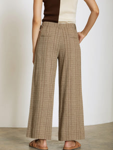 Embroidered Wide Leg Trousers